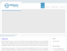 Tablet Screenshot of mahavirmultitrade.com